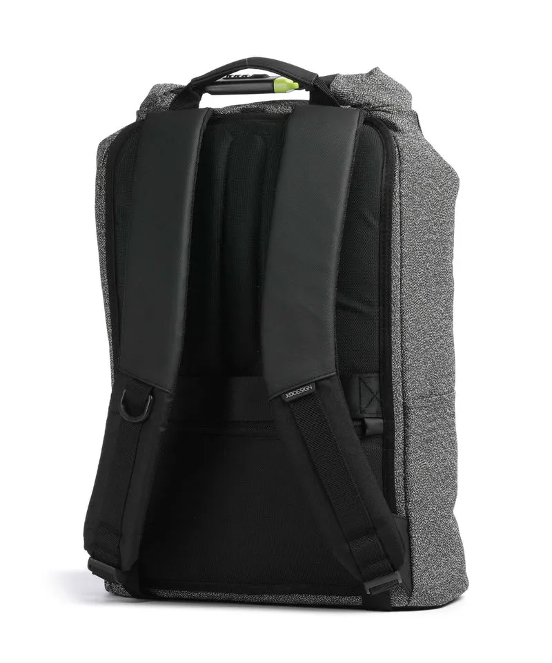 XD Design Urban Cut Proof Rolltop Rucksack grey