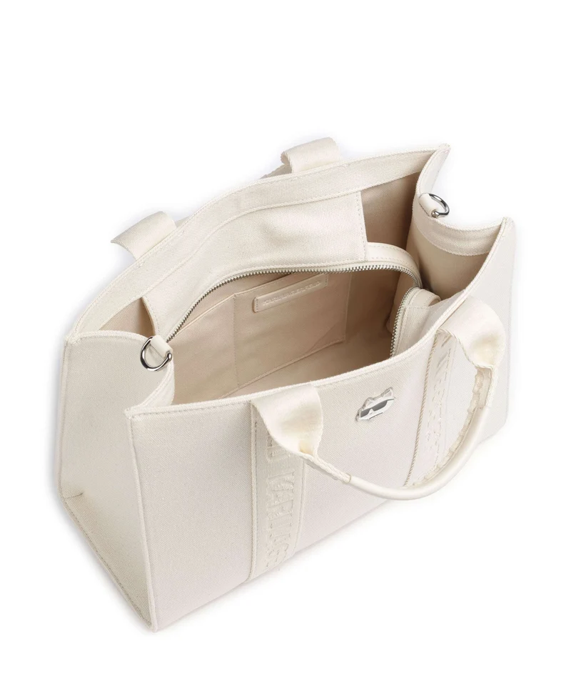 Karl Lagerfeld Ikon Medium Handtasche off white