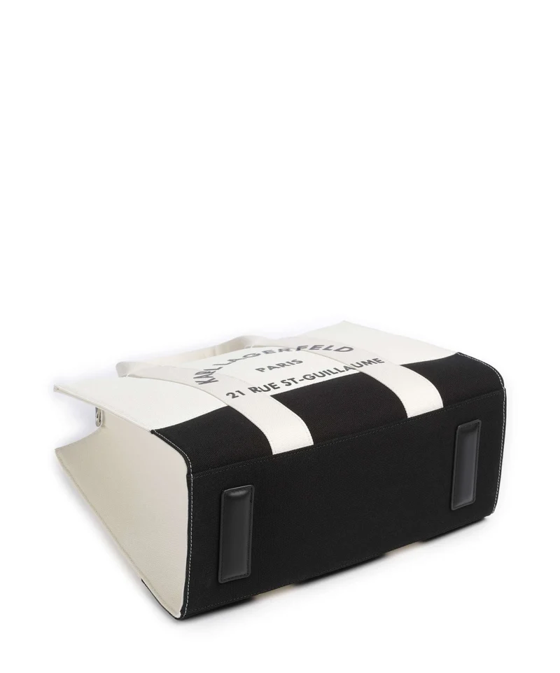 Karl Lagerfeld K/Rue St Guillaume Medium Handtasche white/black