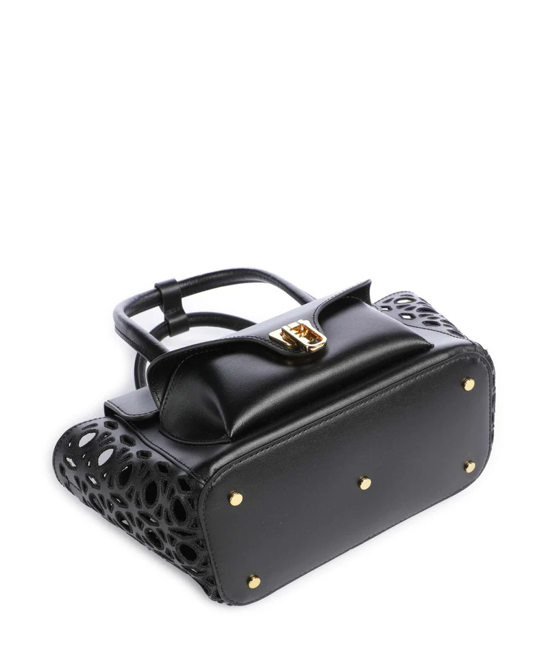 Coccinelle Beat Double Monogram Handtasche noir