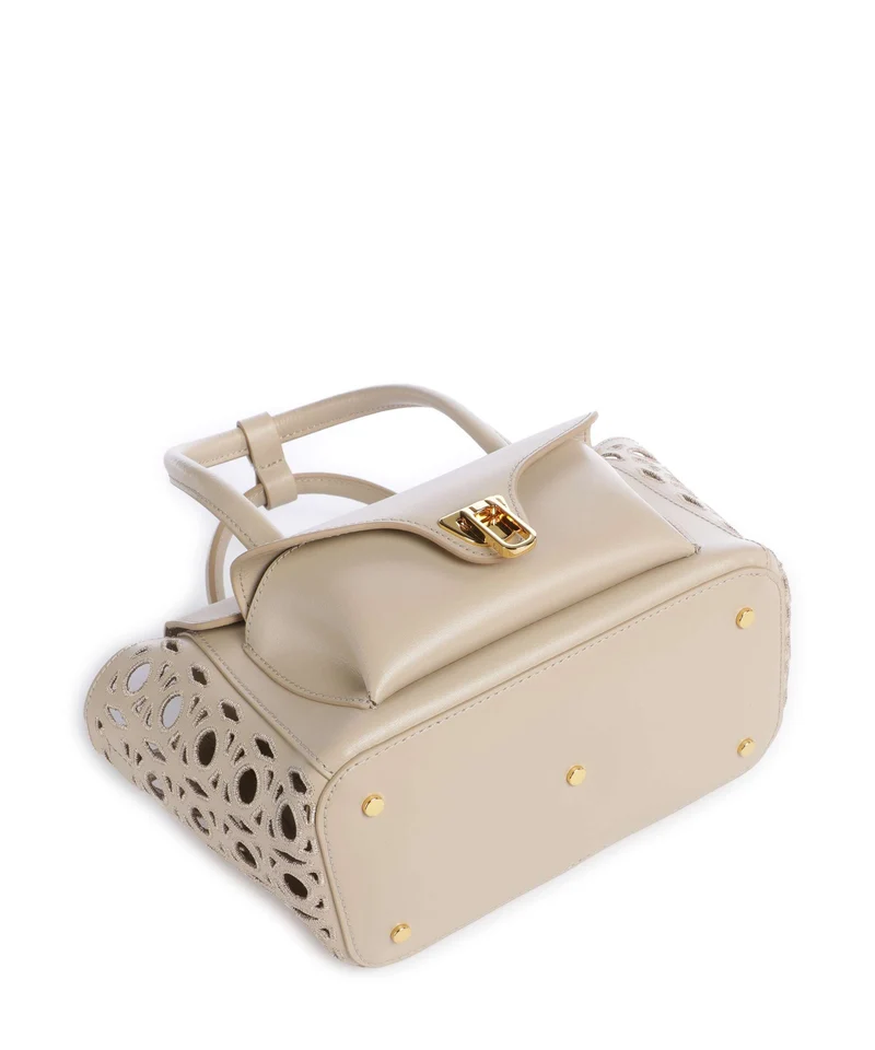 Coccinelle Beat Double Monogram Handtasche sandshell