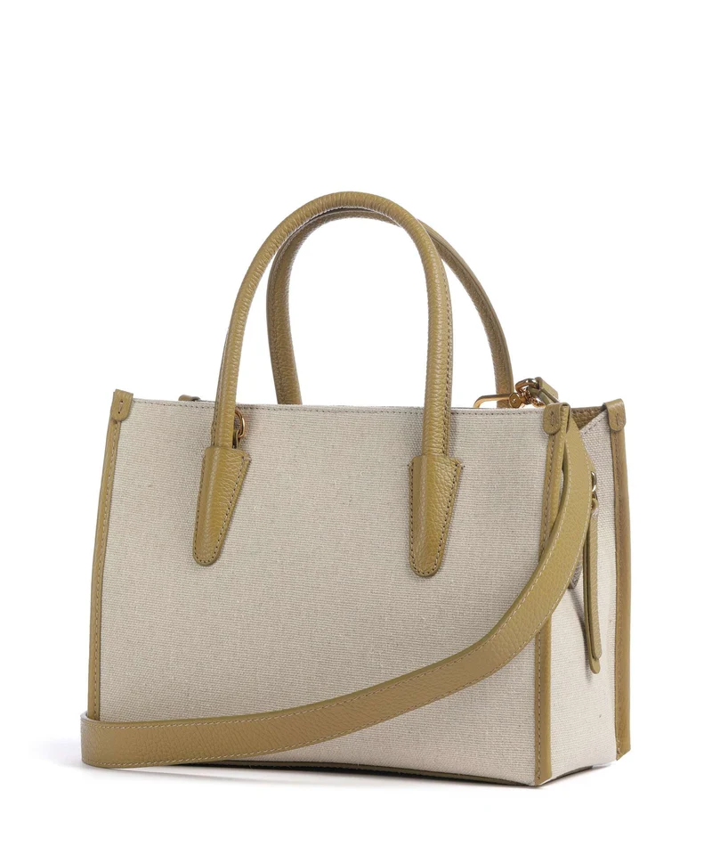 Coccinelle Myrtha Canvas Handtasche natural/seagrass