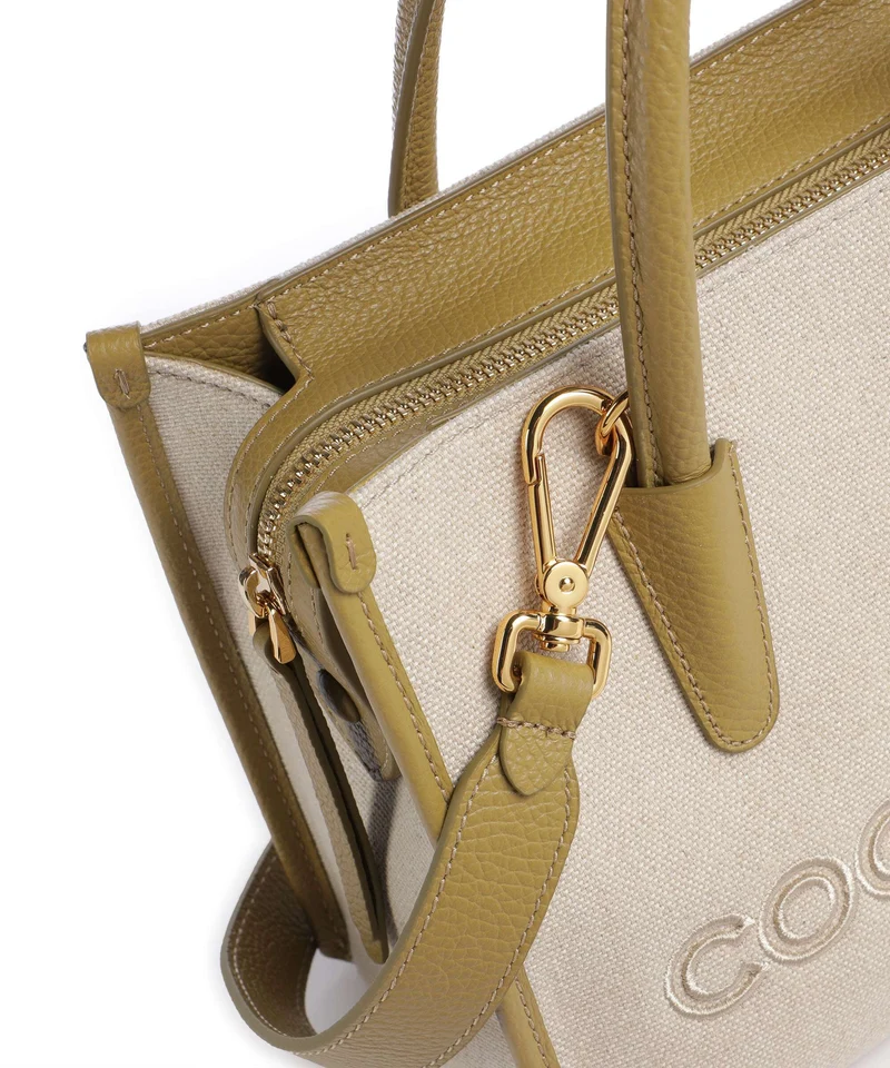 Coccinelle Myrtha Canvas Handtasche natural/seagrass