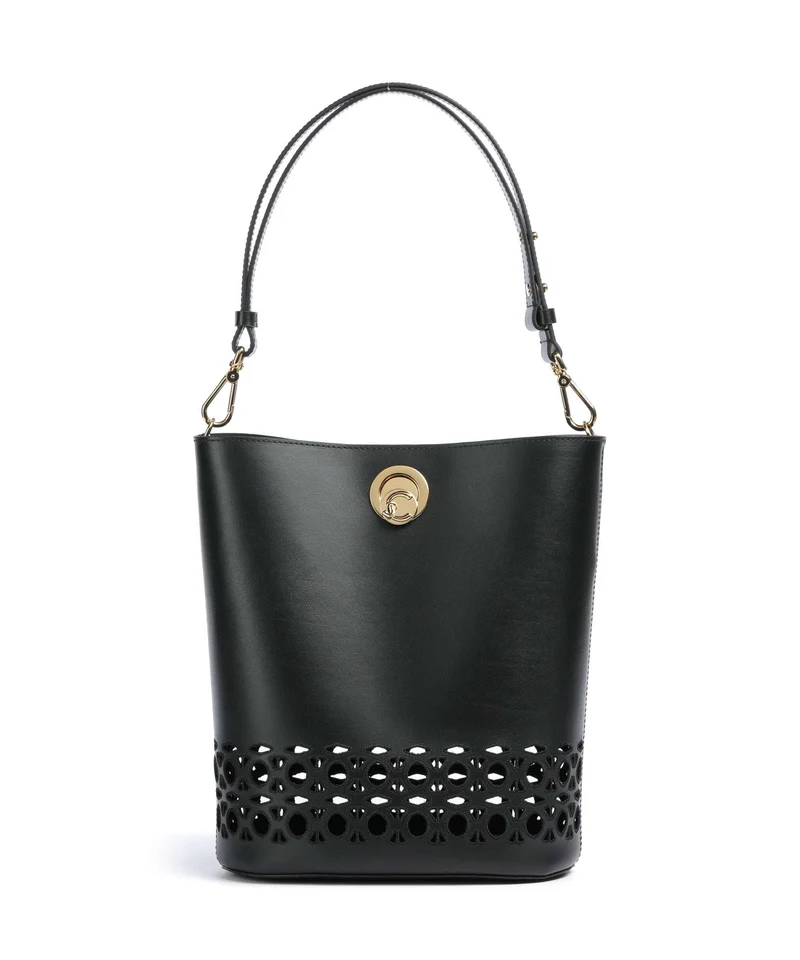 Coccinelle Nikla Monogram Sangallo Bucket Handtasche noir
