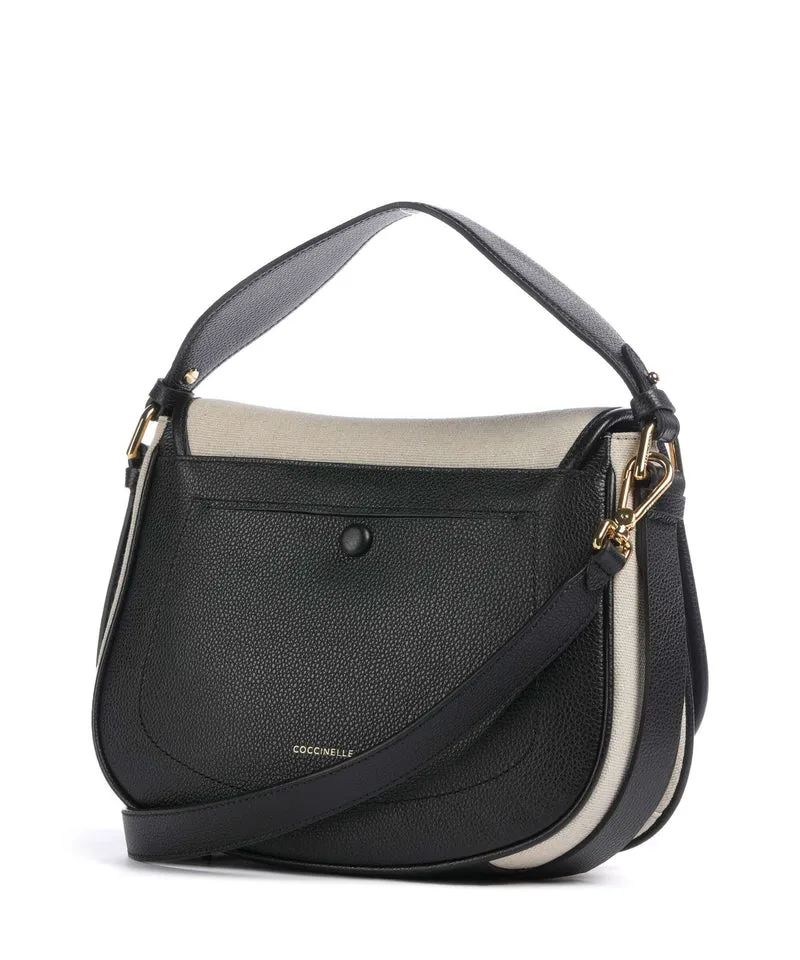 Coccinelle Mavery Canvas Handtasche natural/noir