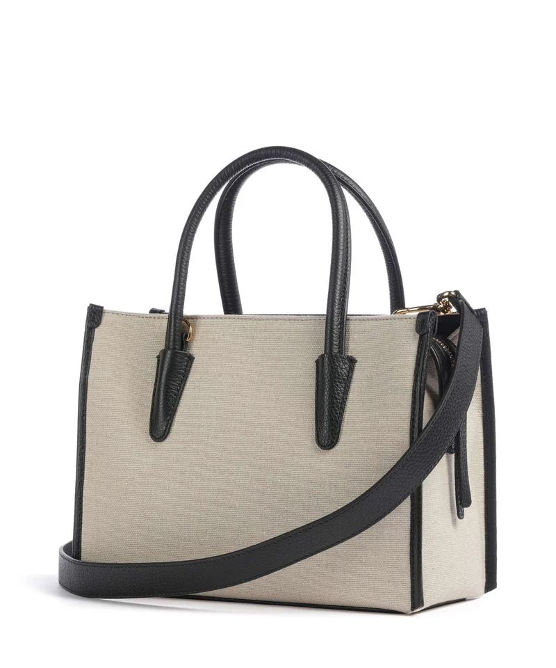 Coccinelle Myrtha Canvas Handtasche natural/noir