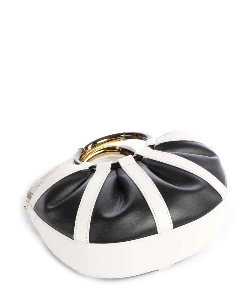 Coccinelle Shell Handtasche pearl/noir