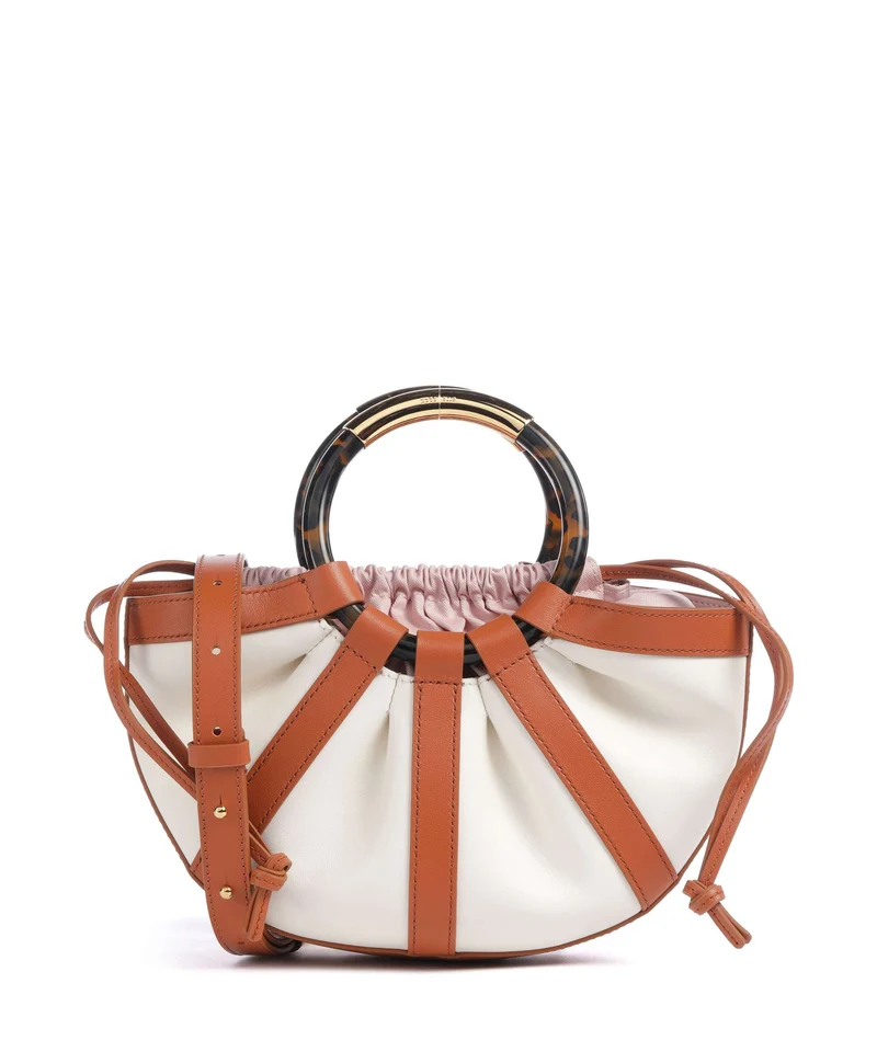 Coccinelle Shell Handtasche crab/pearl