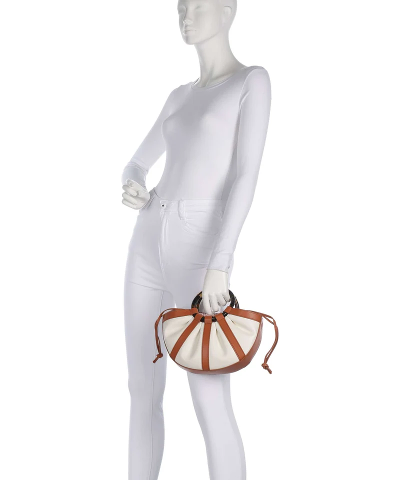 Coccinelle Shell Handtasche crab/pearl