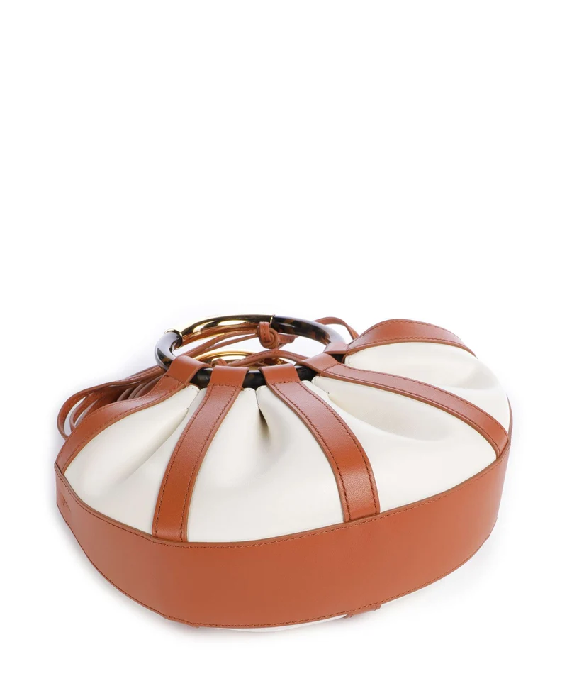 Coccinelle Shell Handtasche crab/pearl