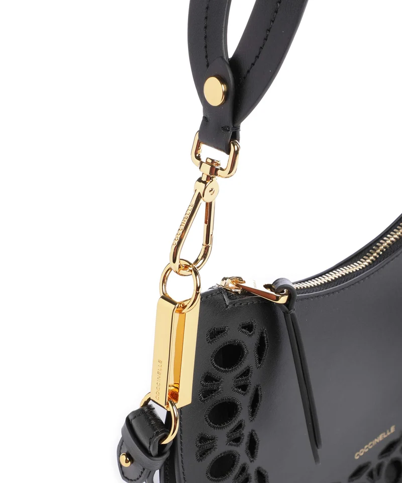 Coccinelle Sunup Monogram Sangallo Schultertasche noir