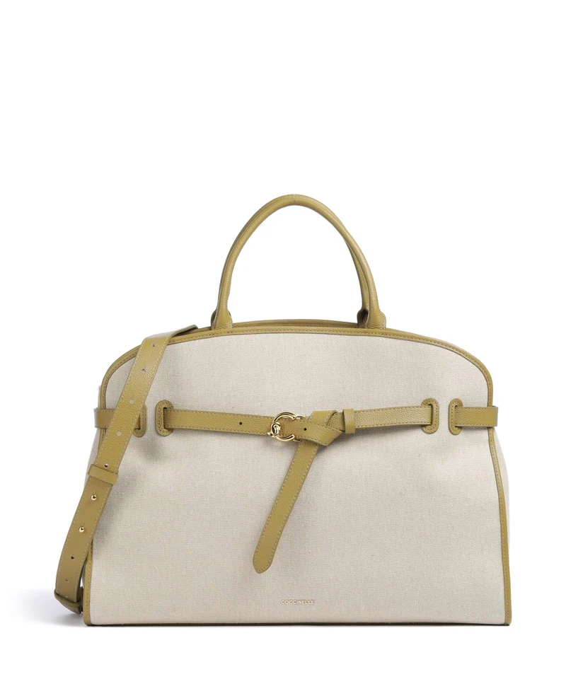 Coccinelle Sabine Canvas Handtasche natural/seagrass
