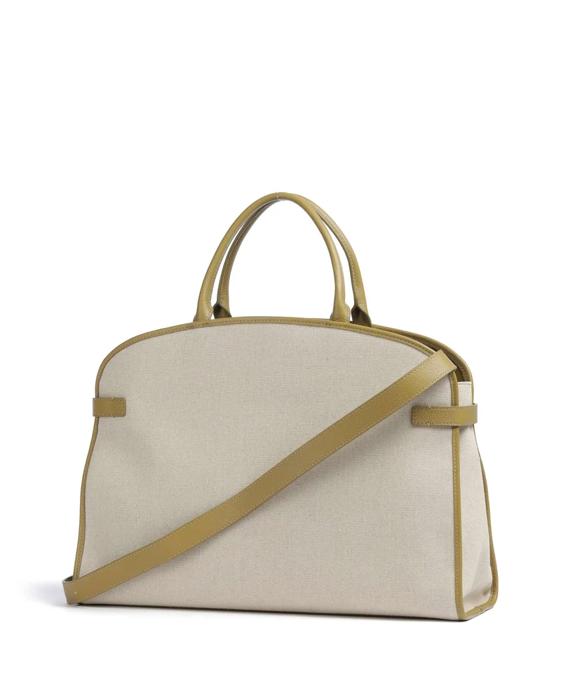 Coccinelle Sabine Canvas Handtasche natural/seagrass