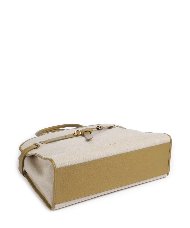 Coccinelle Sabine Canvas Handtasche natural/seagrass