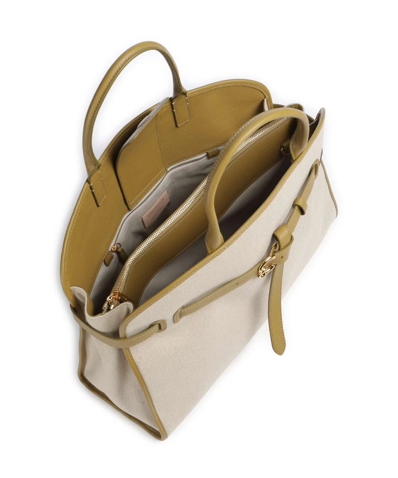 Coccinelle Sabine Canvas Handtasche natural/seagrass
