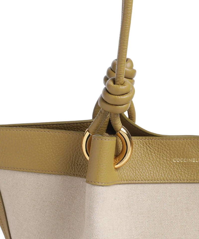 Coccinelle Finn Canvas Beuteltasche natural/seagrass