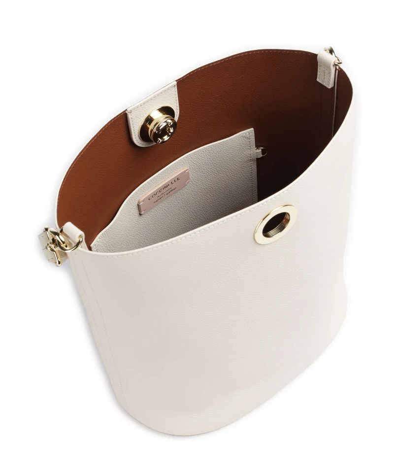 Coccinelle Nikla Bucket Handtasche pearl/cognac