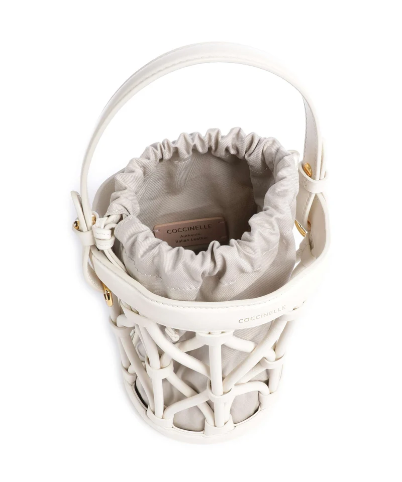 Coccinelle Koi Bucket Handtasche pearl