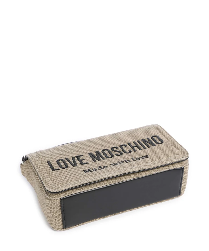 Love Moschino Cargo Canvas Umhängetasche black/gold