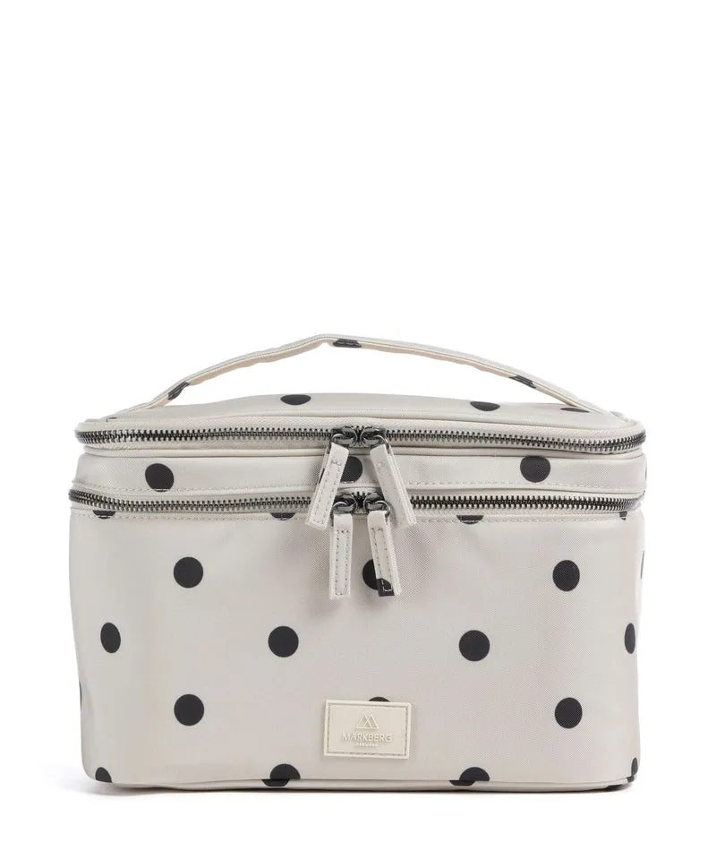 Markberg Treasure Kulturbeutel polka dot/creme