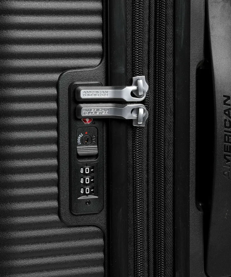 American Tourister Soundbox 4-Rollen Trolley bass black
