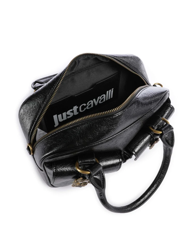 Just Cavalli Iconic Snakes Pockets Handtasche black