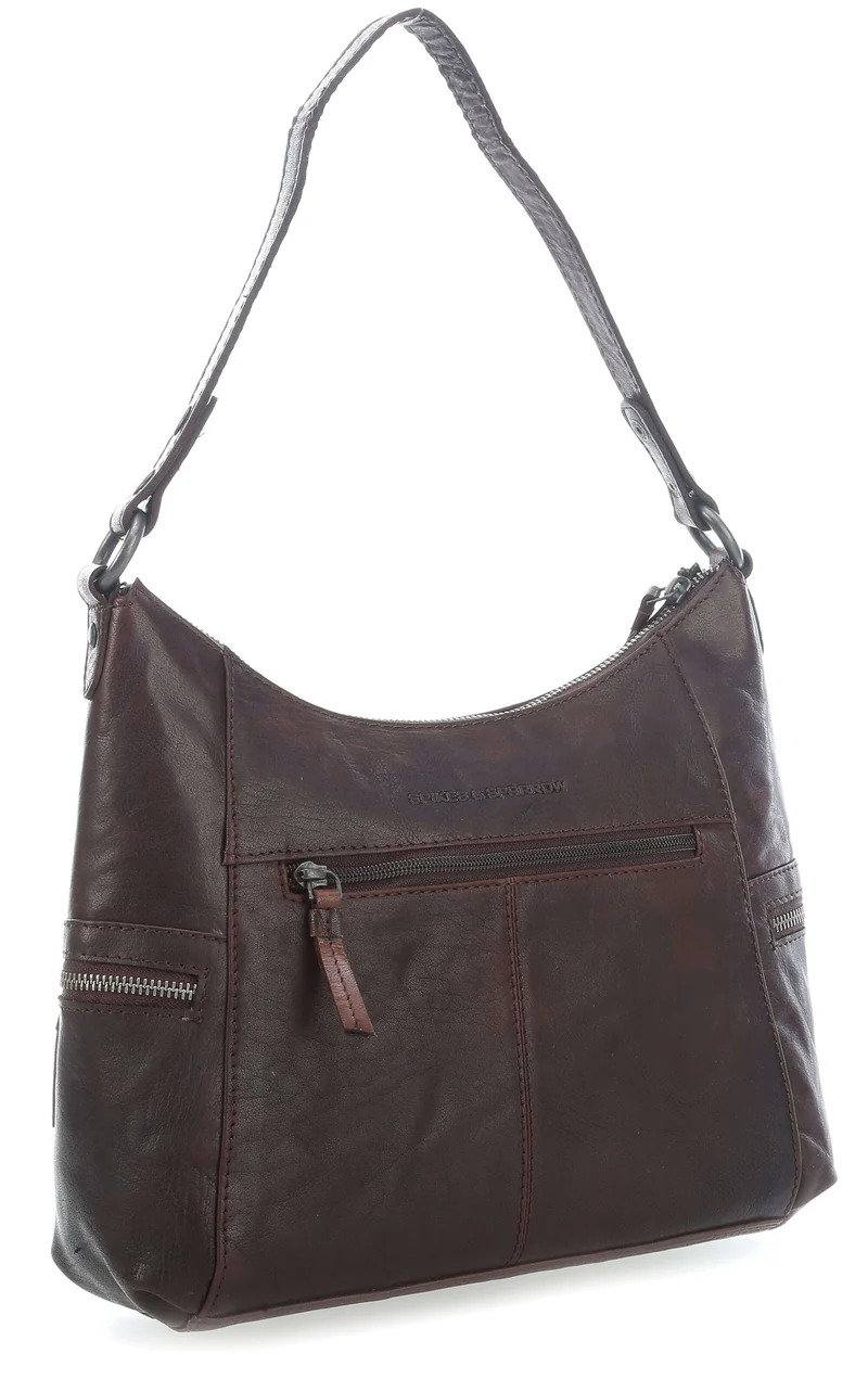 Spikes & Sparrow Bronco Toronto Beuteltasche dark brown