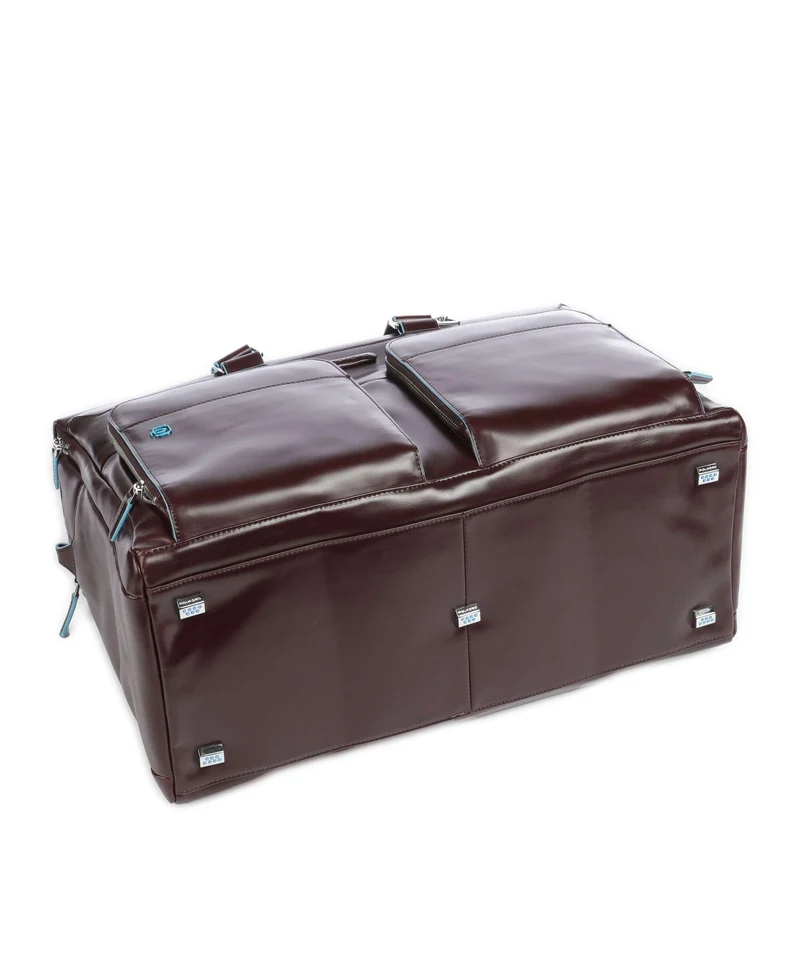 Piquadro Blue Square Weekender mahogany