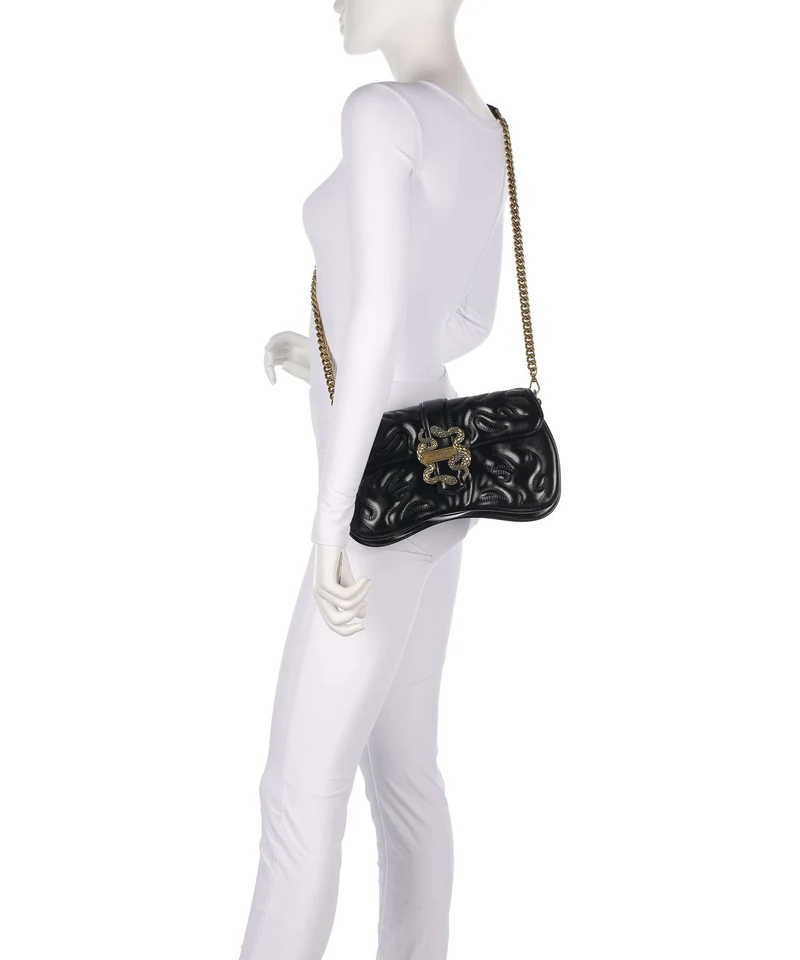 Just Cavalli Iconic Snakes Schultertasche black