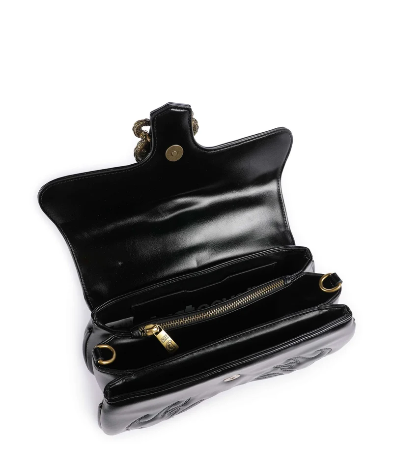 Just Cavalli Iconic Snakes Schultertasche black