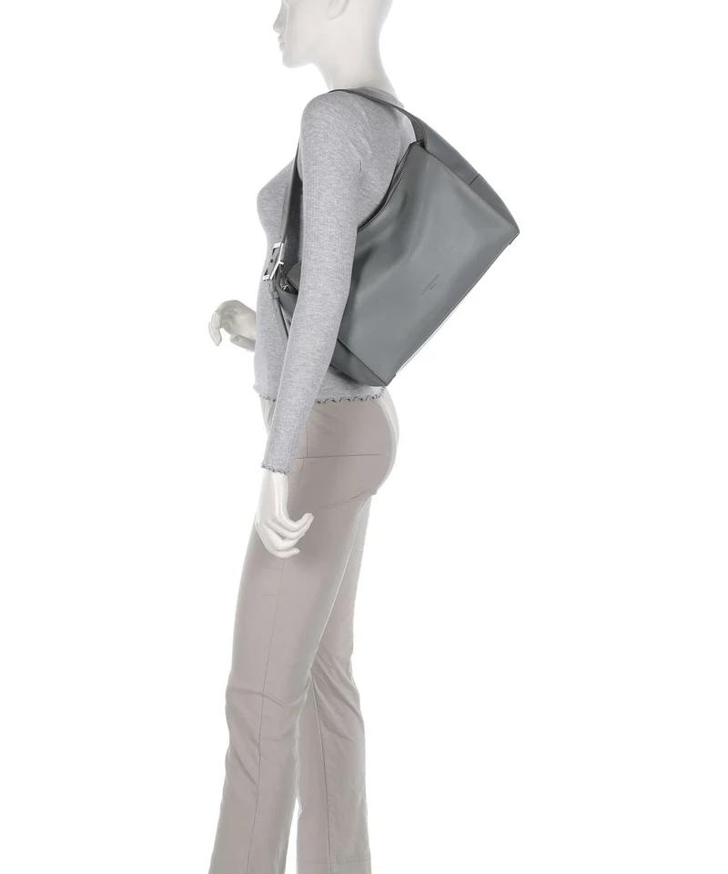 Liebeskind Lou Calf Optic M Beuteltasche grigio