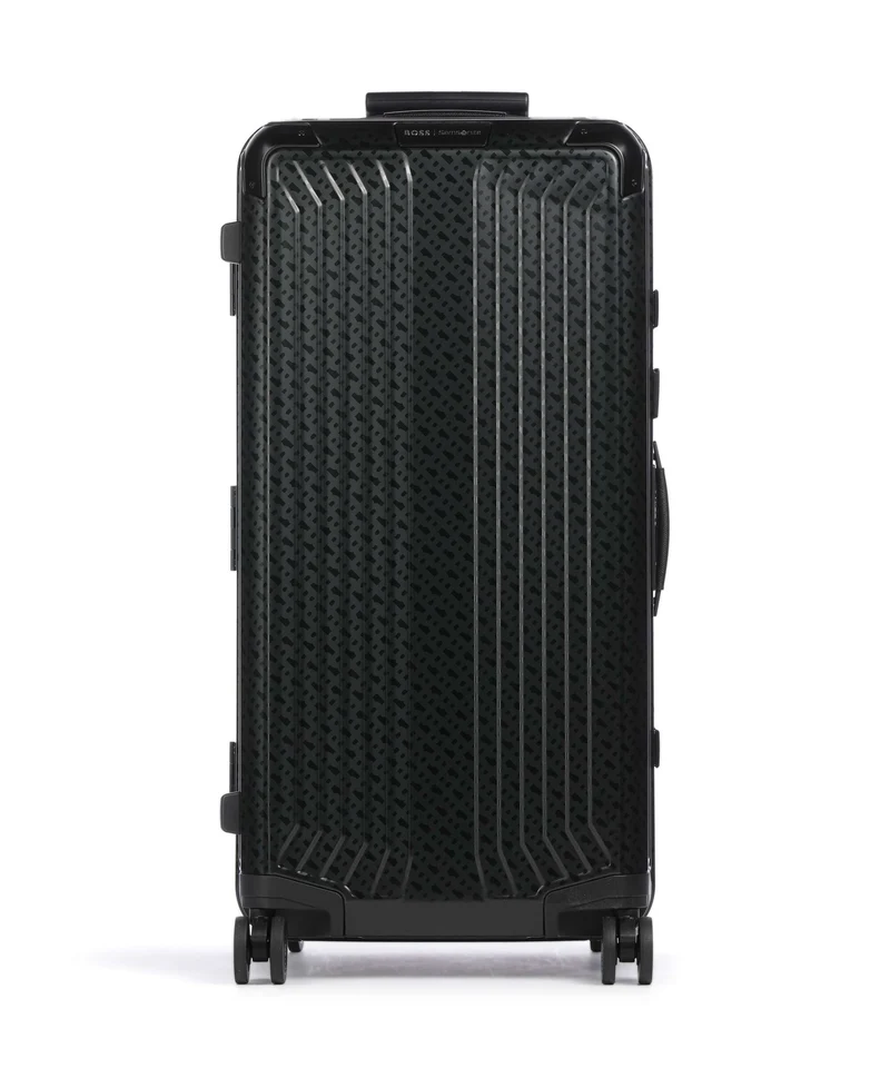 Samsonite Lite-Box Alu Boss Edition 4-Rollen Trolley graphite monogram