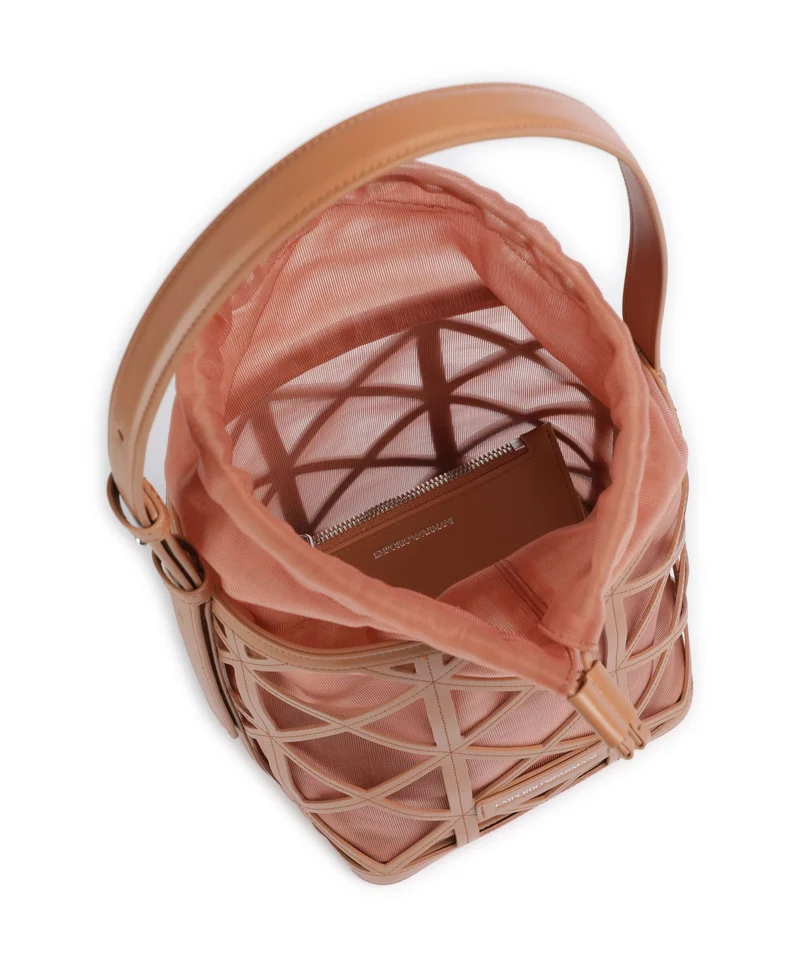 Emporio Armani Deva M Bucket Handtasche terracotta