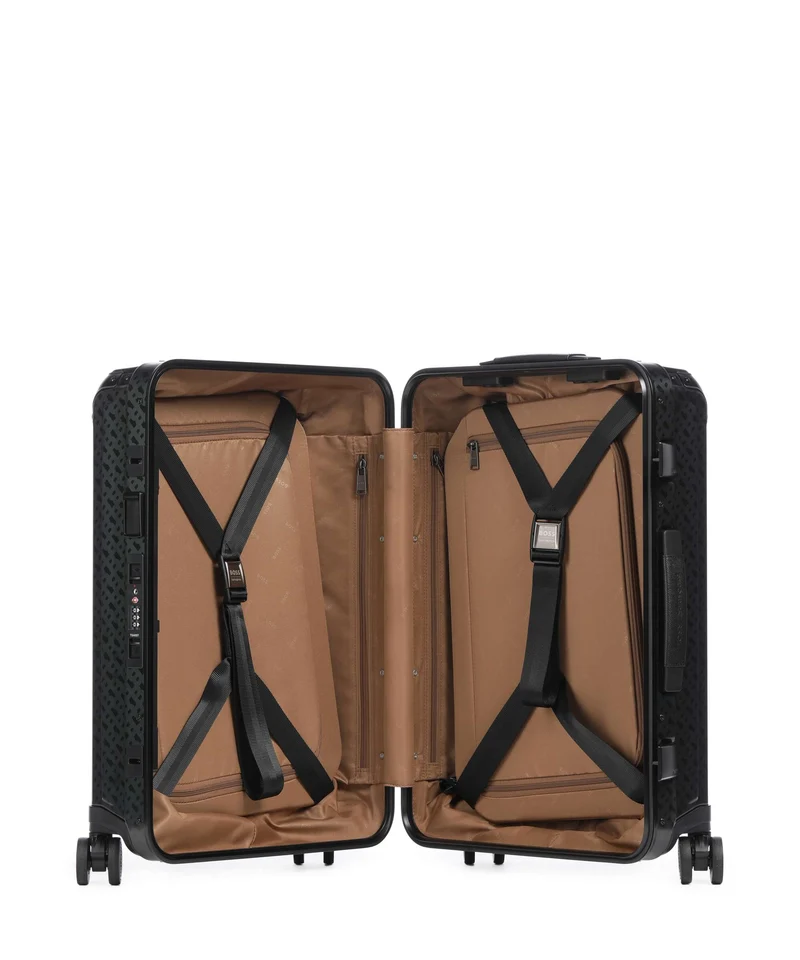 Samsonite Lite-Box Alu Boss Edition 4-Rollen Trolley graphite monogram