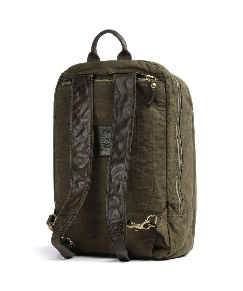 Campomaggi Rucksack verde militare/nera