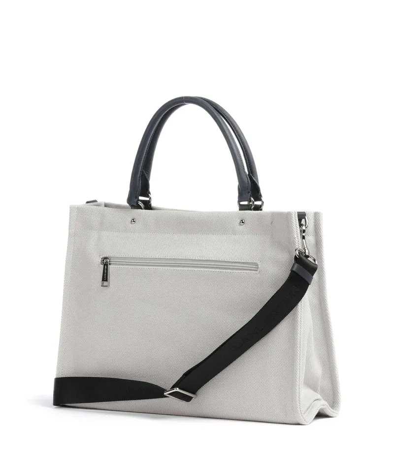 Lancaster Actual Conscious Canvas Handtasche grisclai