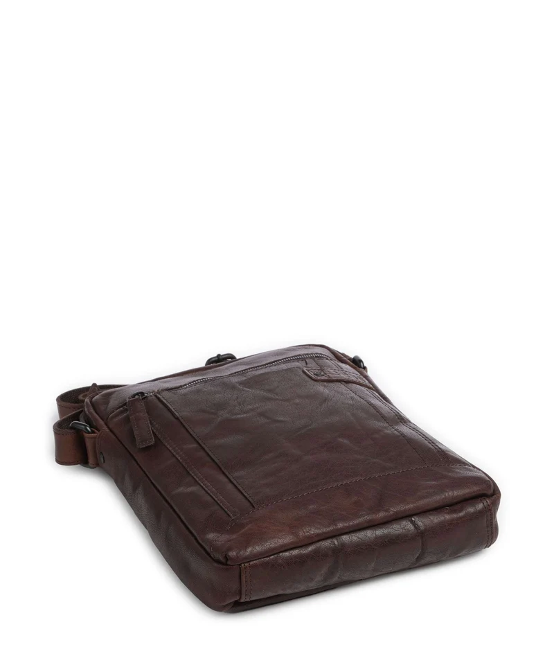 Spikes & Sparrow Bronco Jayed Umhängetasche dark brown