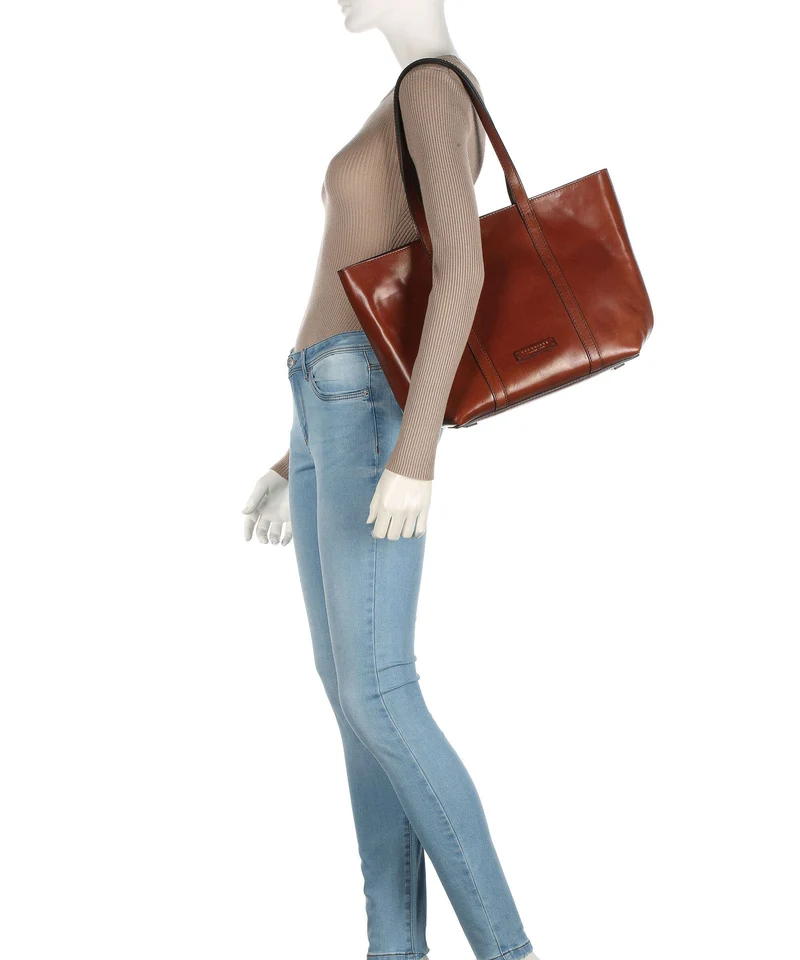 The Bridge Vittoria Shopper marrone