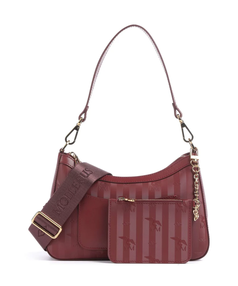Maison Mollerus Vinerus Castiel Schultertasche antique rot