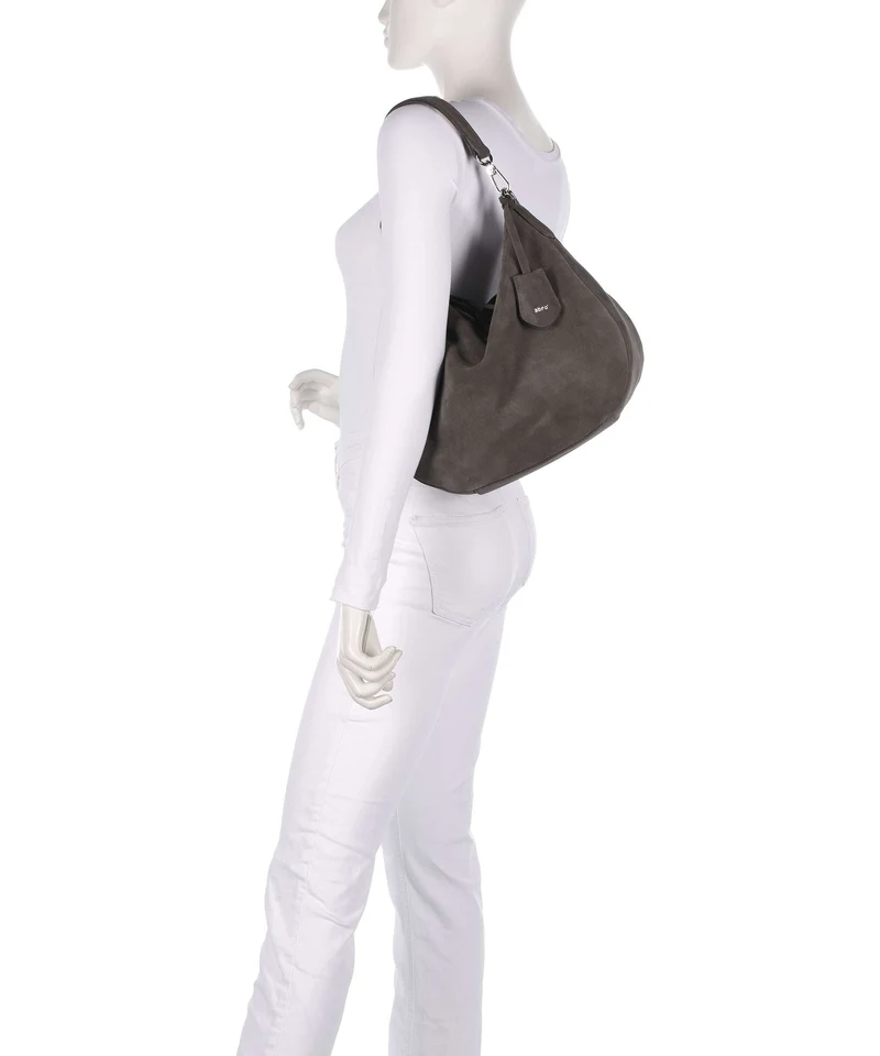 Abro Suede Juna Small Beuteltasche grey