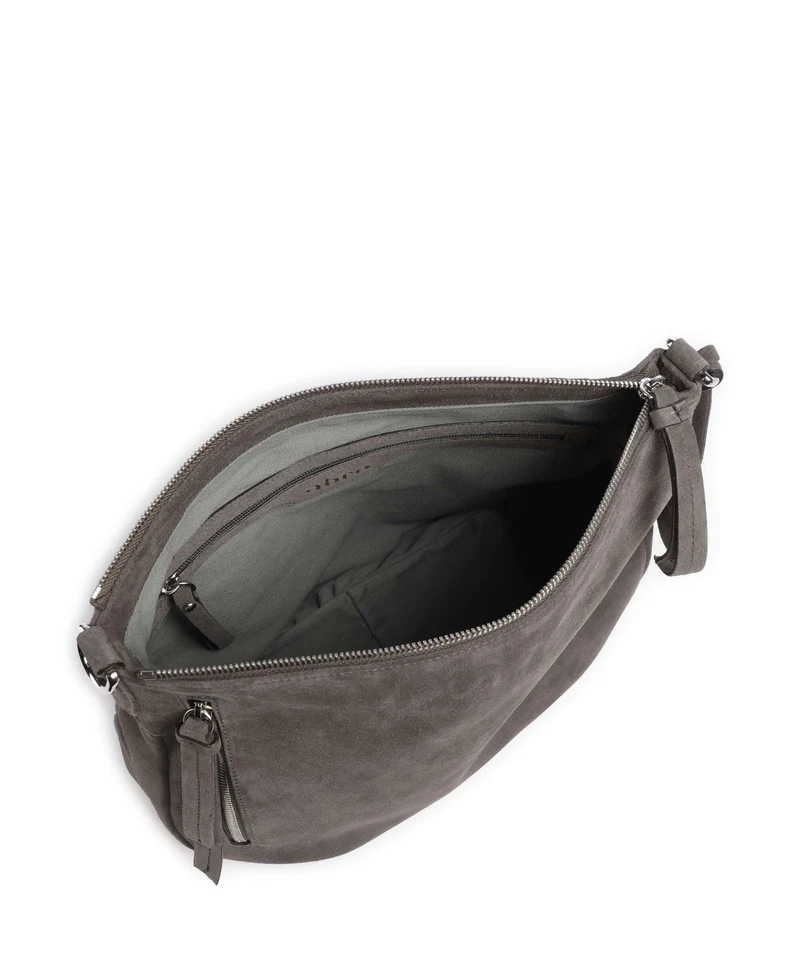 Abro Suede Juna Small Beuteltasche grey