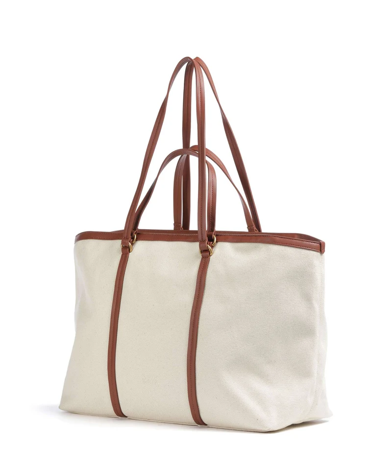 Pinko Shopper beige/cuoio/antique gold