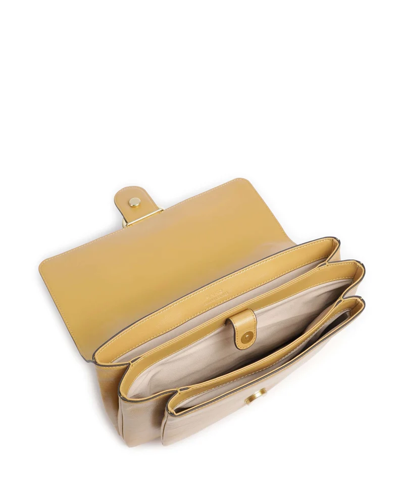 Pinko Love One Soft Big Schultertasche torroncino/matt gold
