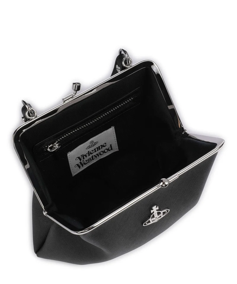 Vivienne Westwood Granny Frame Saffiano Umhängetasche black