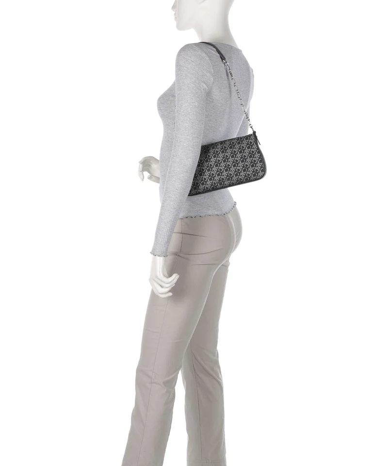 Michael Kors Empire Schultertasche black/silver