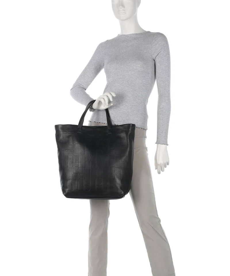 Liebeskind Hera Monogram Sheep Natural L Handtasche black
