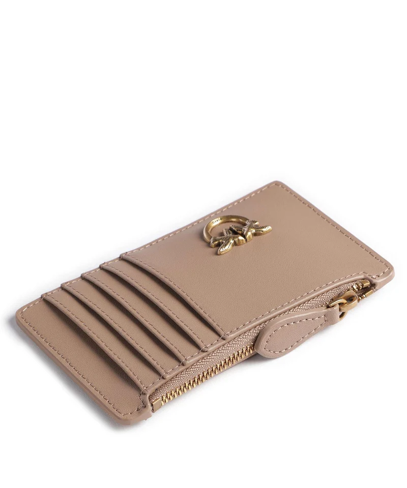 Pinko Airone Kreditkartenetui biscotto zenzero/antique gold