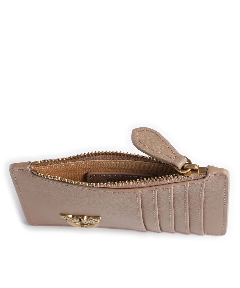 Pinko Airone Kreditkartenetui biscotto zenzero/antique gold
