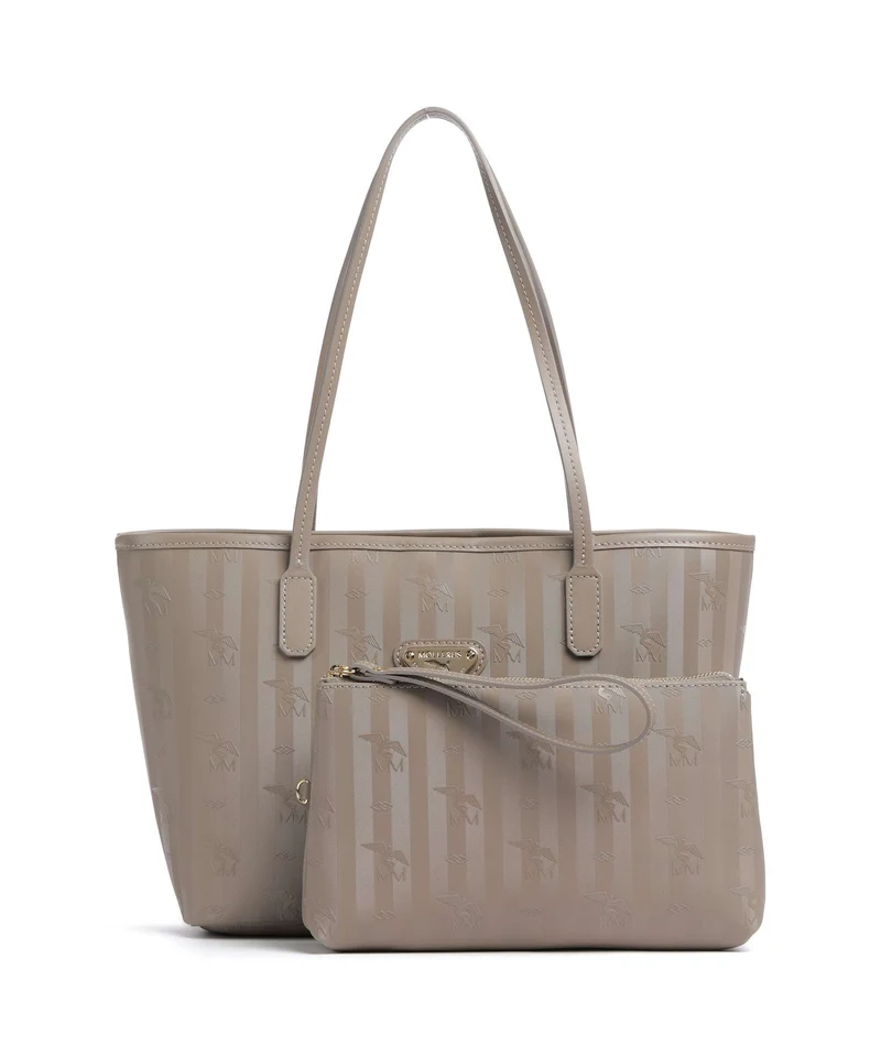 Maison Mollerus Vinerus Genf Shopper taupe