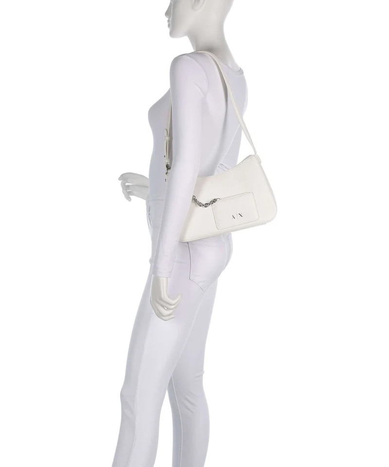 Armani Exchange Mila M Schultertasche off white